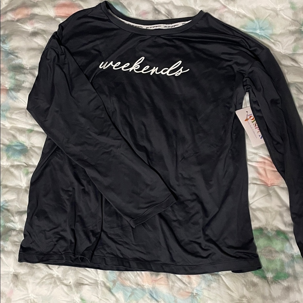 Weekends Long Sleeve Tee - Dark Gray